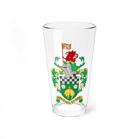 Coat of arms of Skipton (England) (Coat of Arms) Pint Glass 16oz 16oz - Go Mug Yourself