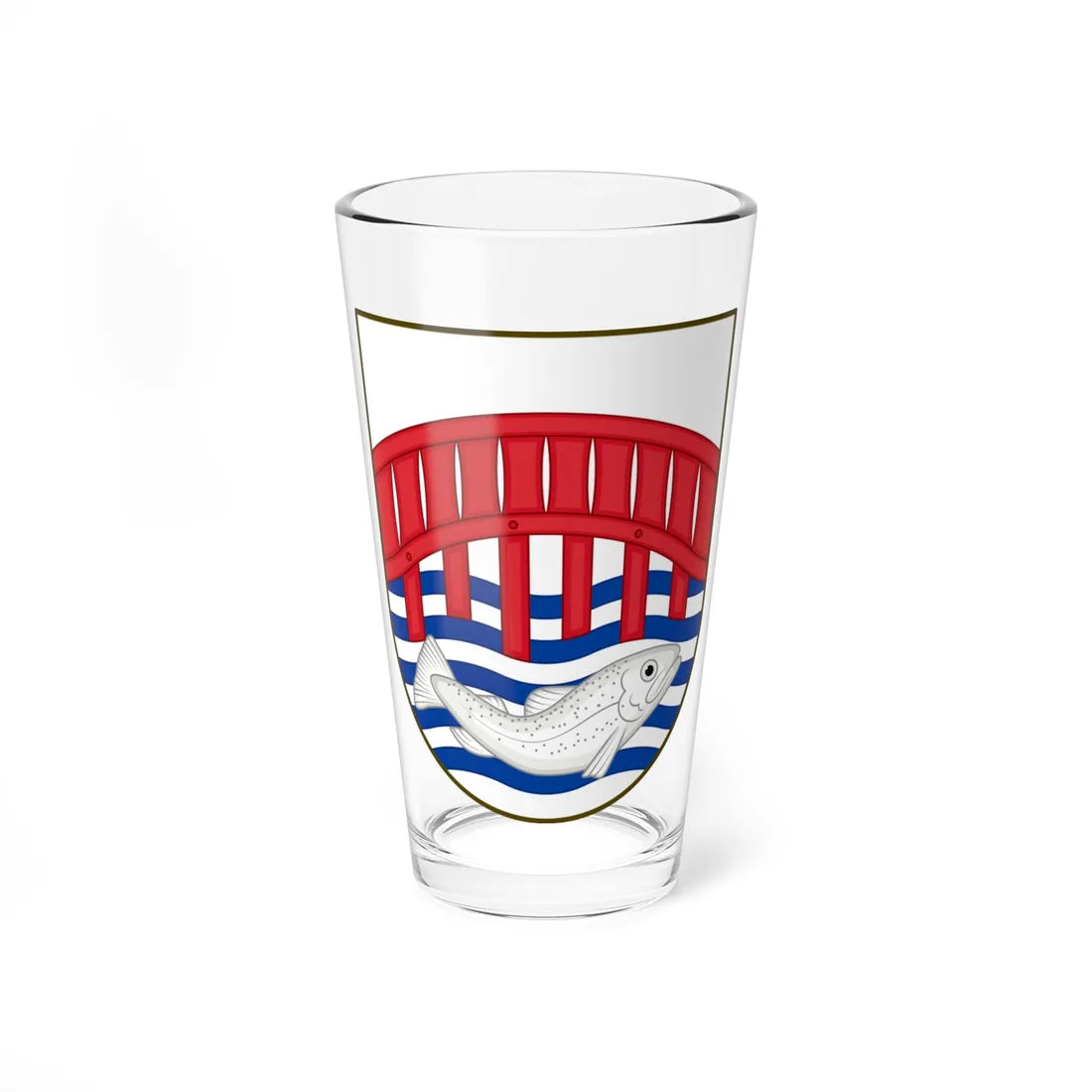 Coat of arms of Skive (Denmark) (Coat of Arms) Pint Glass 16oz 16oz - Go Mug Yourself