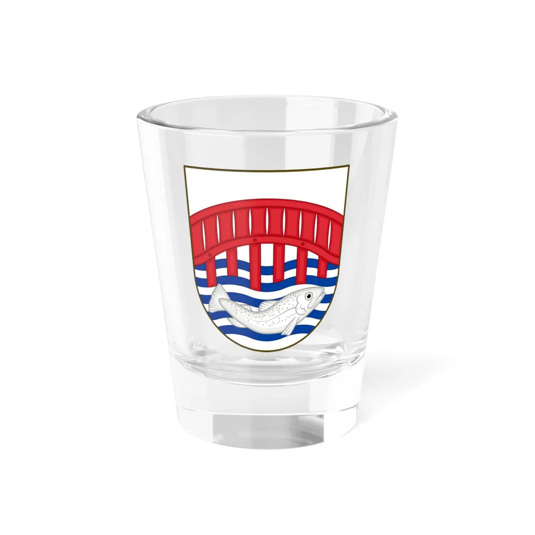 Coat of arms of Skive (Denmark) (Coat of Arms) Shot Glass 1.5oz 1.5oz - Go Mug Yourself