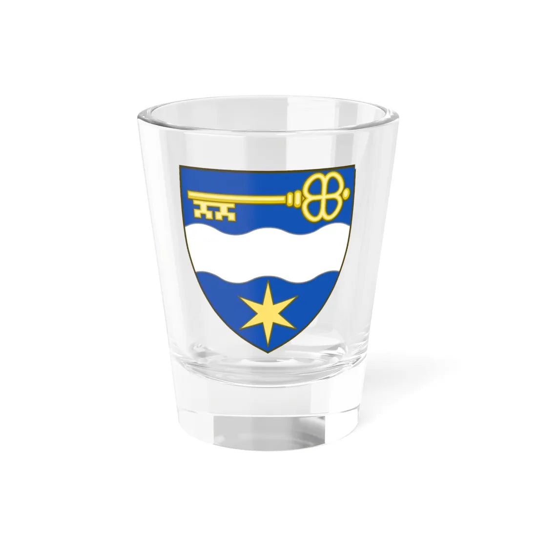 Coat of arms of Skjern (Denmark) (Coat of Arms) Shot Glass 1.5oz 1.5oz - Go Mug Yourself