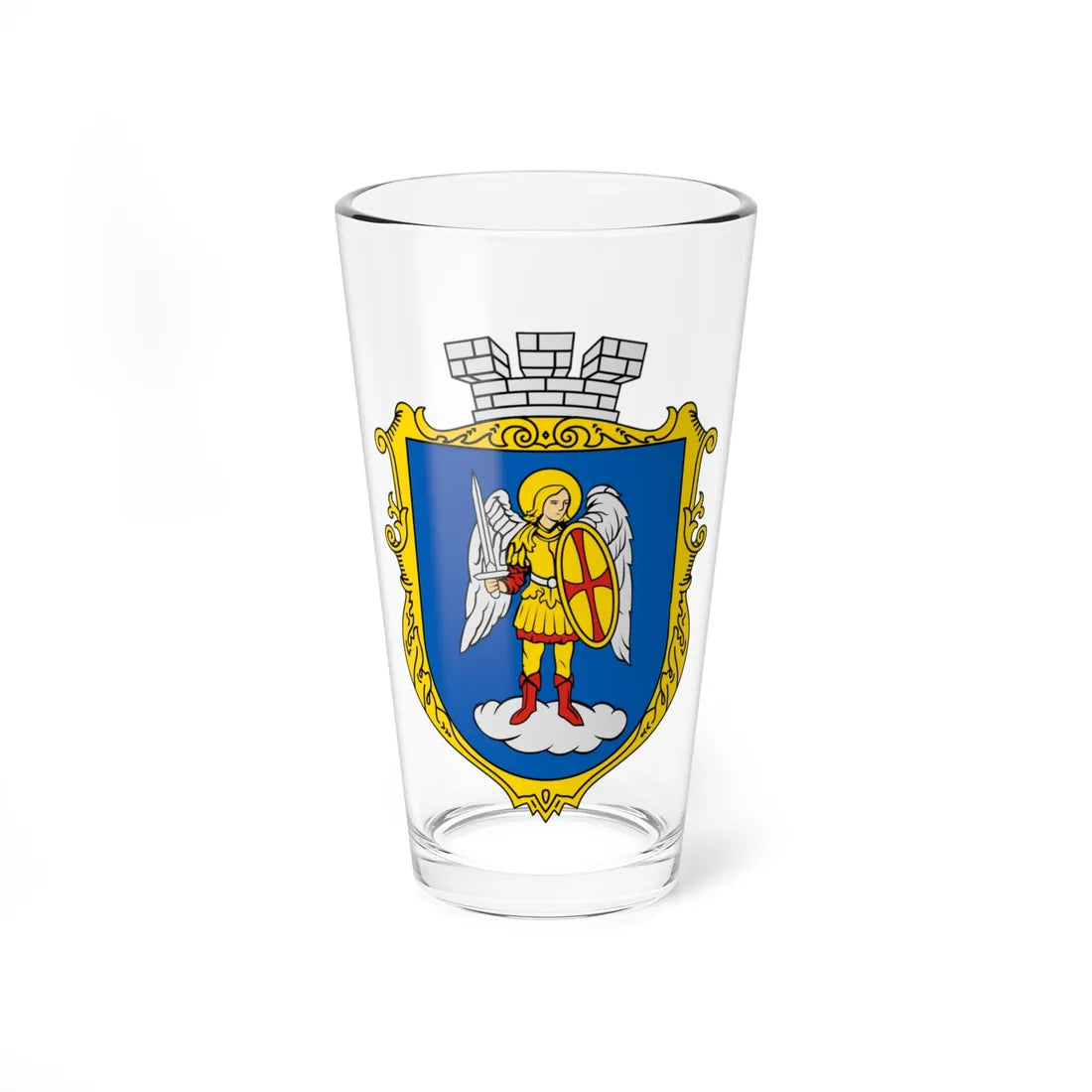 Coat of Arms of Skole (Ukraine) (Coat of Arms) Pint Glass 16oz 16oz - Go Mug Yourself