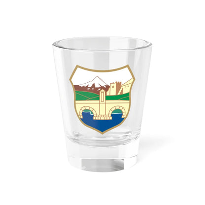 Coat of arms of Skopje (North Macedonia) (Coat of Arms) Shot Glass 1.5oz 1.5oz - Go Mug Yourself