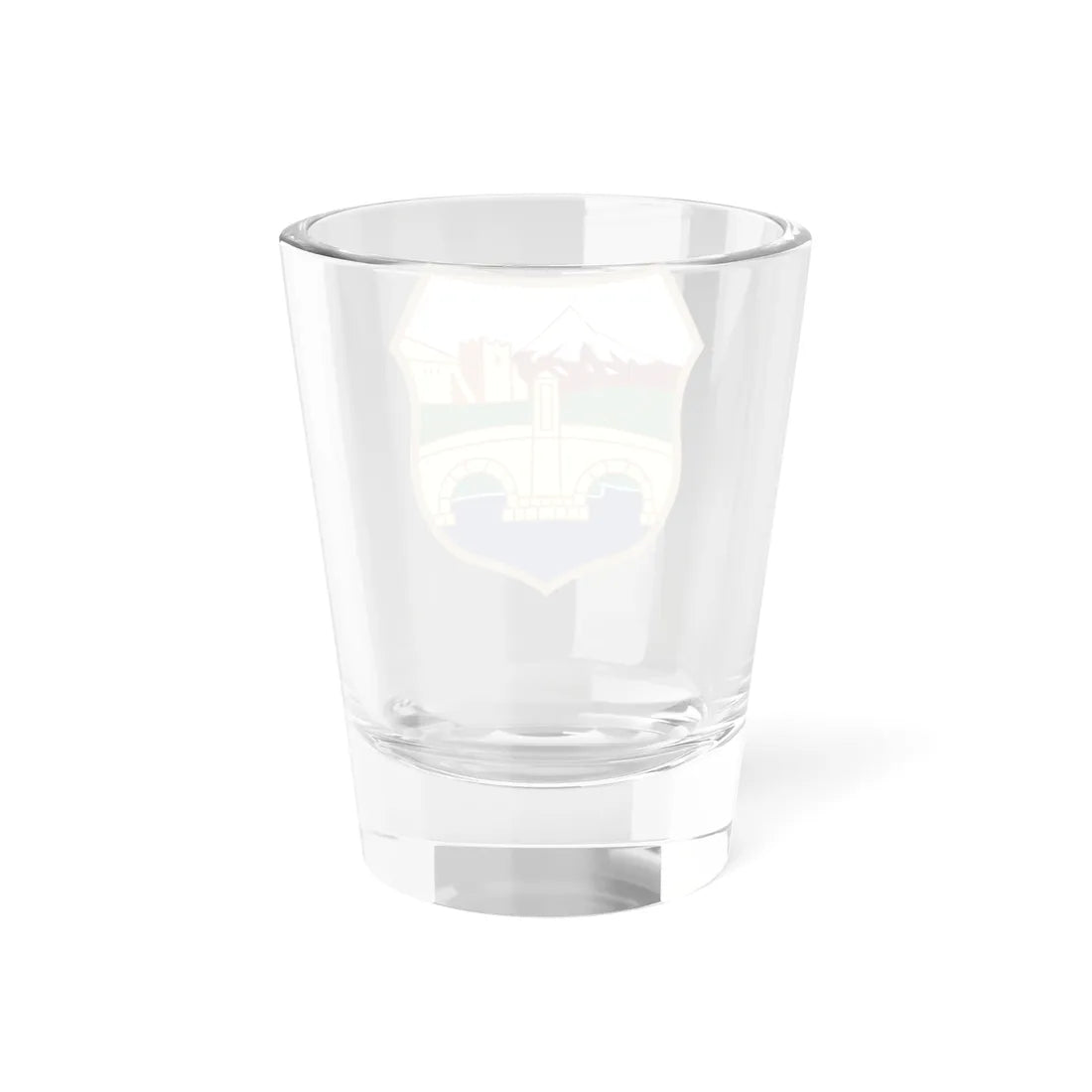 Coat of arms of Skopje (North Macedonia) (Coat of Arms) Shot Glass 1.5oz - Go Mug Yourself