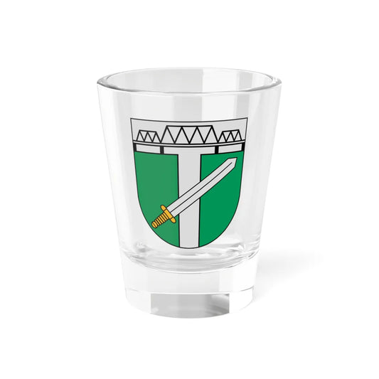 Coat of Arms of Skrunda (Latvia) (Coat of Arms) Shot Glass 1.5oz 1.5oz - Go Mug Yourself