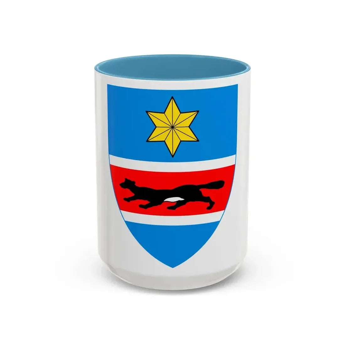 Coat of Arms of Slavonia 2 - Accent Coffee Mug 15oz Light Blue - Go Mug Yourself