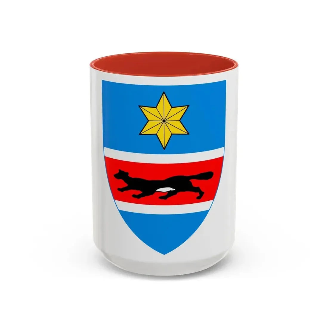 Coat of Arms of Slavonia 2 - Accent Coffee Mug 15oz Red - Go Mug Yourself