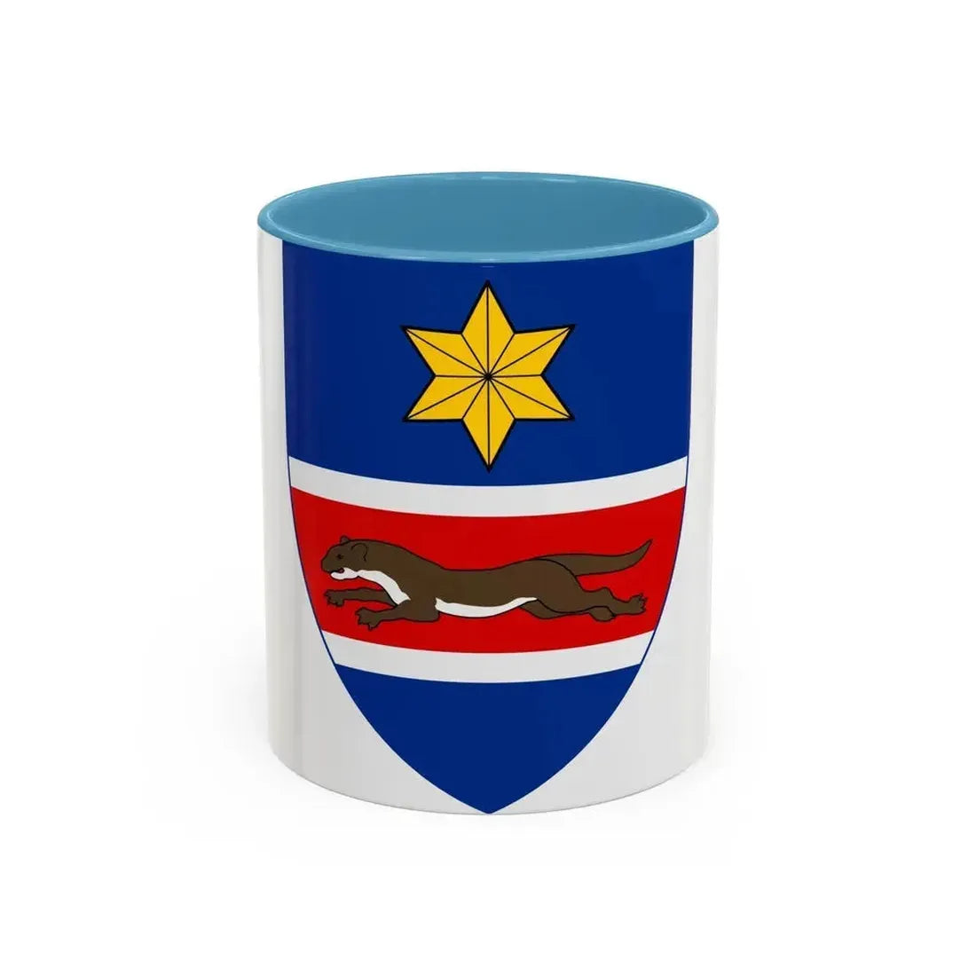 Coat of Arms of Slavonia - Accent Coffee Mug 11oz Light Blue - Go Mug Yourself