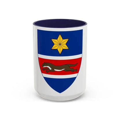 Coat of Arms of Slavonia - Accent Coffee Mug 15oz Navy - Go Mug Yourself