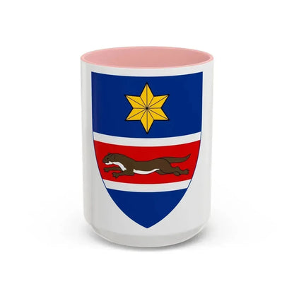 Coat of Arms of Slavonia - Accent Coffee Mug 15oz Pink - Go Mug Yourself