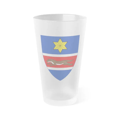 Coat of Arms of Slavonia - Frosted Pint Glass 16oz Default Title - Go Mug Yourself