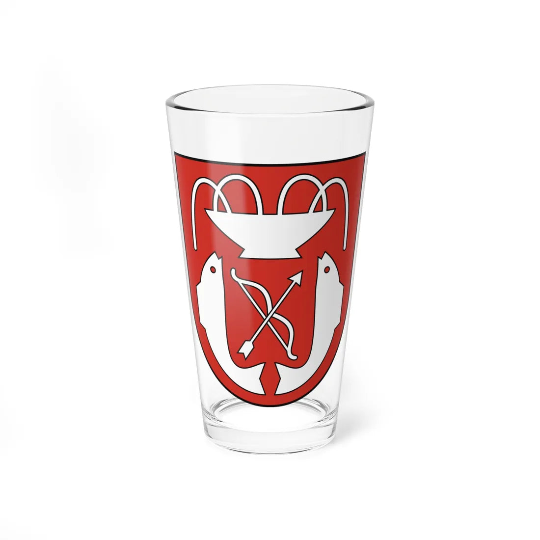 Coat of Arms of Sliač (Slovakia) (Coat of Arms) Pint Glass 16oz 16oz - Go Mug Yourself