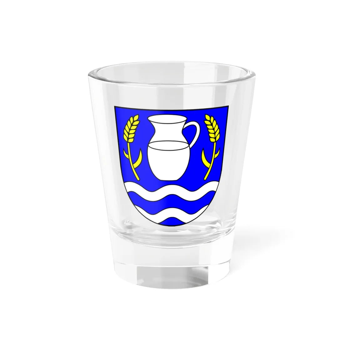 Coat of arms of Číž (Slovakia) (Coat of Arms) Shot Glass 1.5oz 1.5oz - Go Mug Yourself