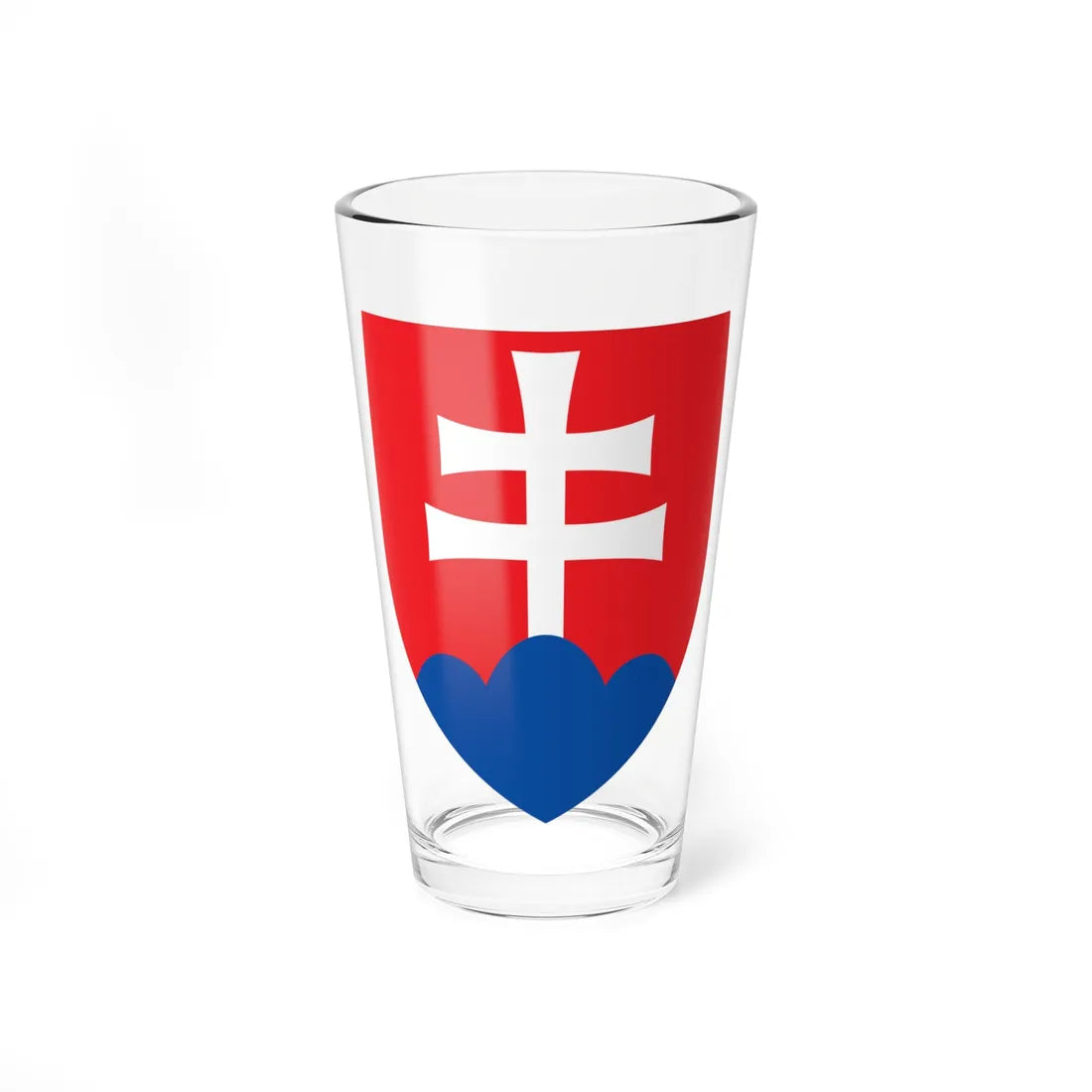 Coat of arms of Slovakia (Slovakia) (Coat of Arms) Pint Glass 16oz 16oz - Go Mug Yourself