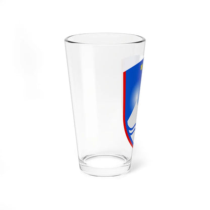 Coat of arms of Slovenia 3d (Slovenia) (Coat of Arms) Pint Glass 16oz - Go Mug Yourself