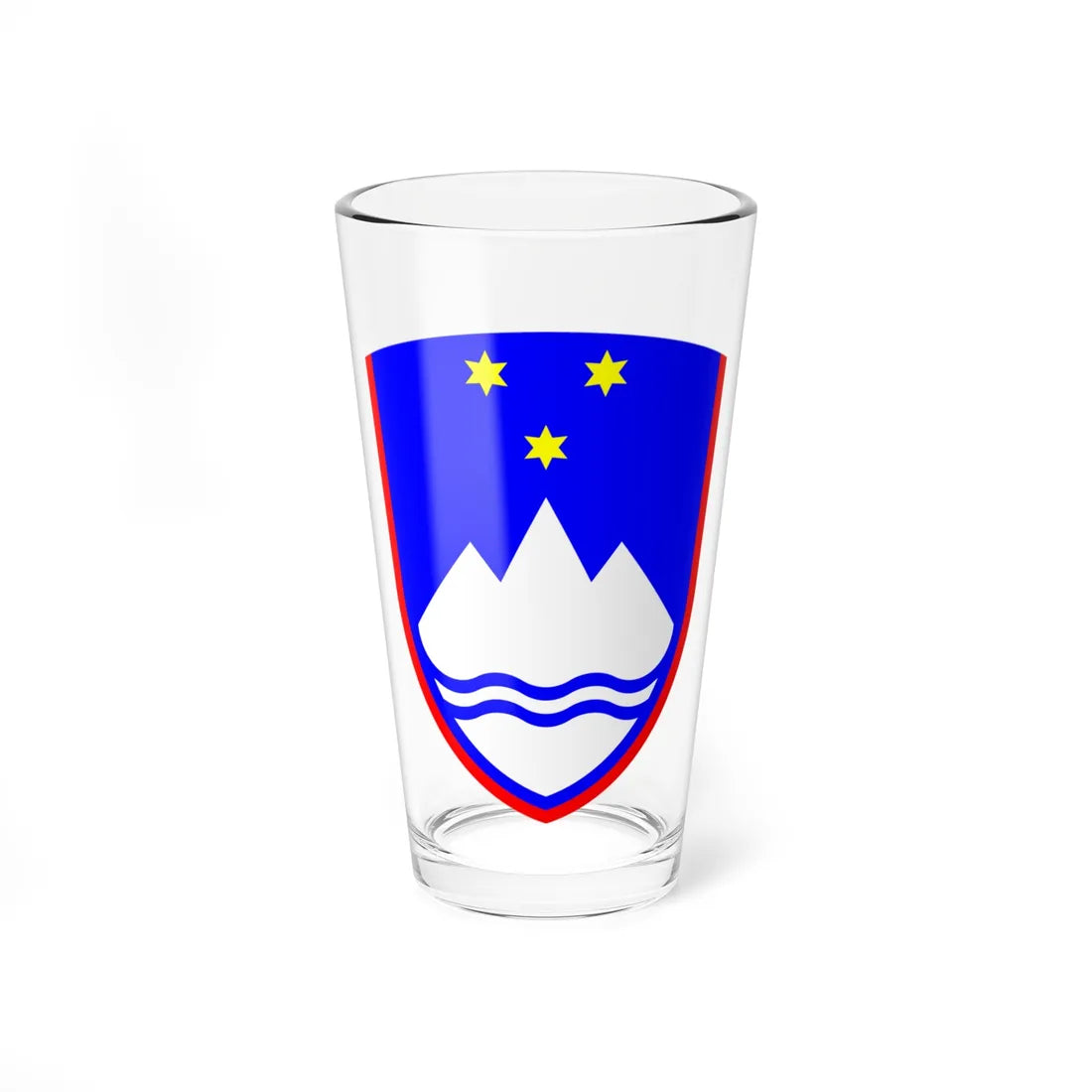Coat of arms of Slovenia (Slovenia) (Coat of Arms) Pint Glass 16oz 16oz - Go Mug Yourself