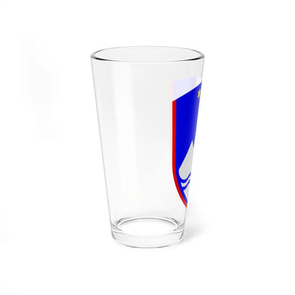 Coat of arms of Slovenia (Slovenia) (Coat of Arms) Pint Glass 16oz - Go Mug Yourself