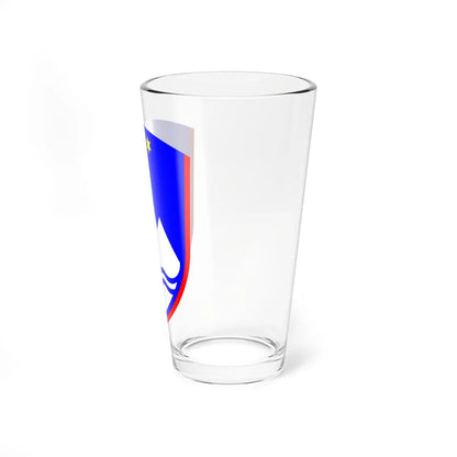 Coat of arms of Slovenia (Slovenia) (Coat of Arms) Pint Glass 16oz - Go Mug Yourself