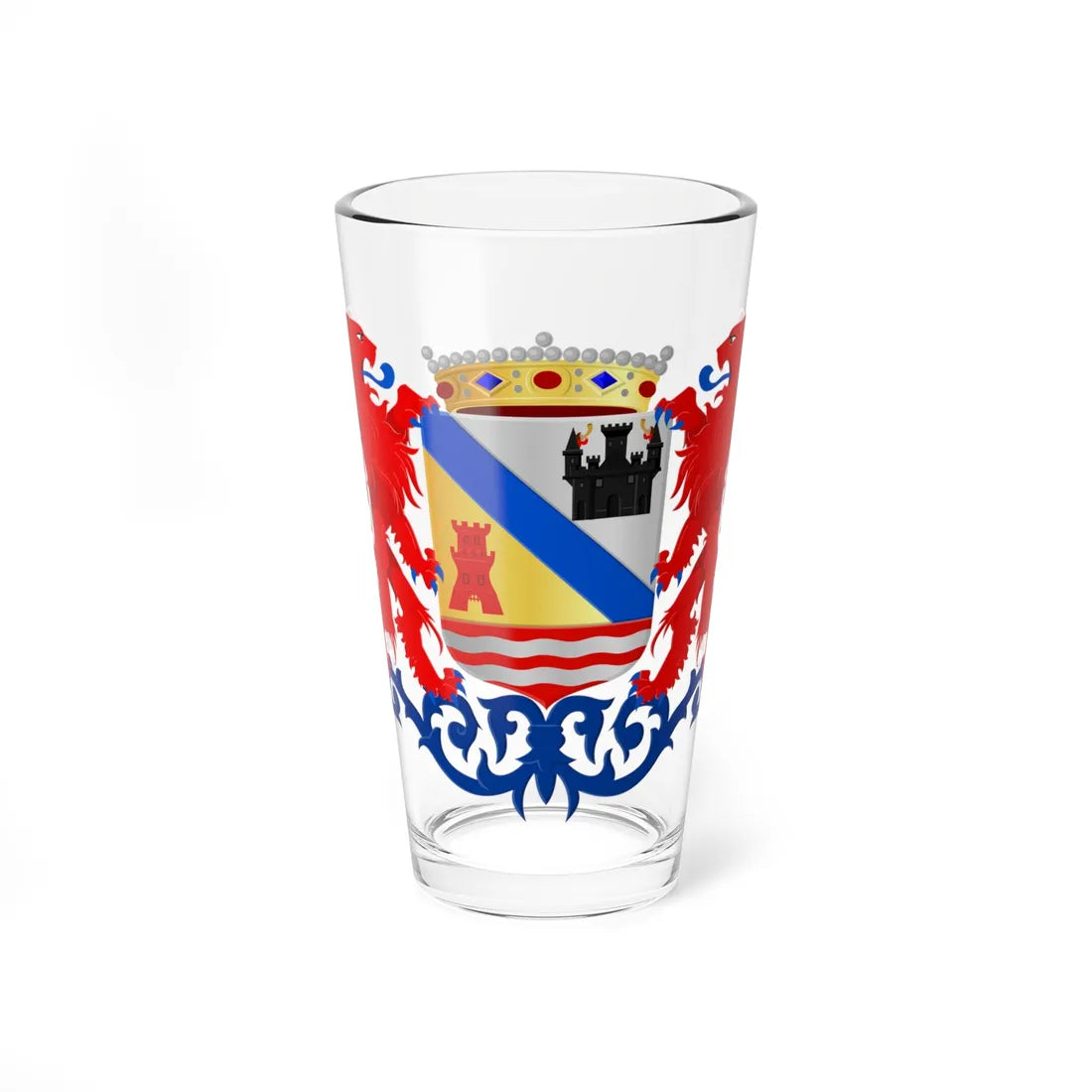 Coat of arms of Sluis (Netherlands) (Coat of Arms) Pint Glass 16oz 16oz - Go Mug Yourself