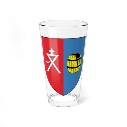 Coat of Arms of Smalavičy Belarus (Belarus) (Coat of Arms) Pint Glass 16oz 16oz - Go Mug Yourself