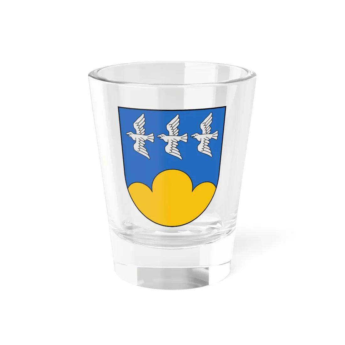 Coat of Arms of Smiltene (Latvia) (Coat of Arms) Shot Glass 1.5oz 1.5oz - Go Mug Yourself