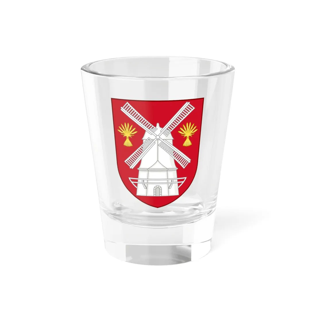 Coat of arms of Sønderborg County (Denmark) (Coat of Arms) Shot Glass 1.5oz 1.5oz - Go Mug Yourself