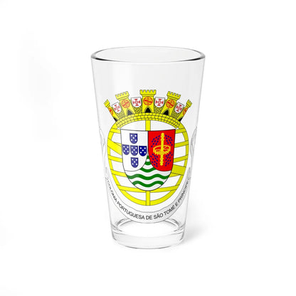 Coat of arms of São Tomé and Príncipe 1935-1951 (Coat of Arms) Pint Glass 16oz 16oz - Go Mug Yourself