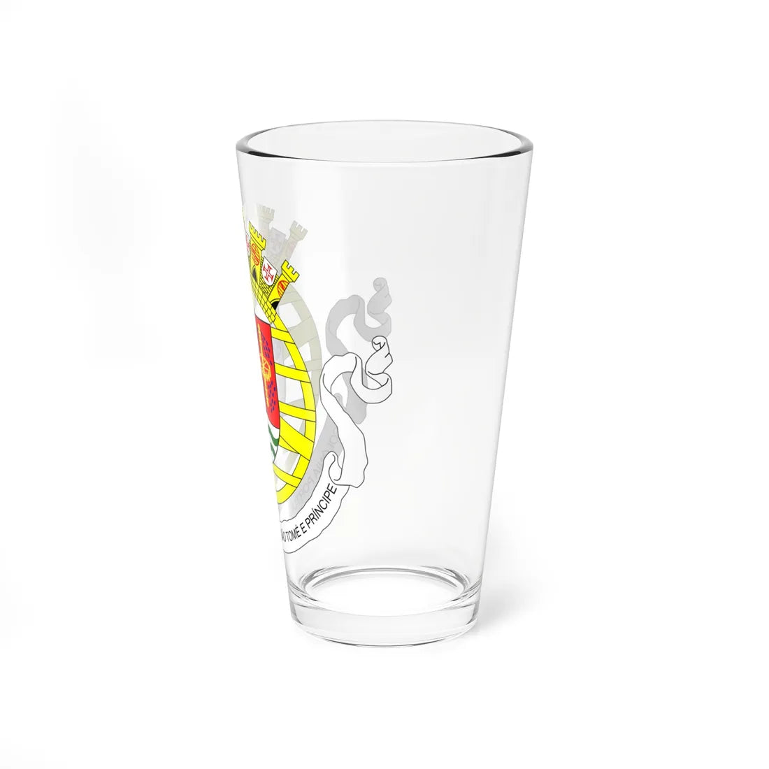 Coat of arms of São Tomé and Príncipe 1935-1951 (Coat of Arms) Pint Glass 16oz - Go Mug Yourself