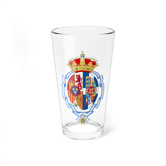 Coat of Arms of Sofía Princess of Spain (Denmark) (Coat of Arms) Pint Glass 16oz 16oz - Go Mug Yourself