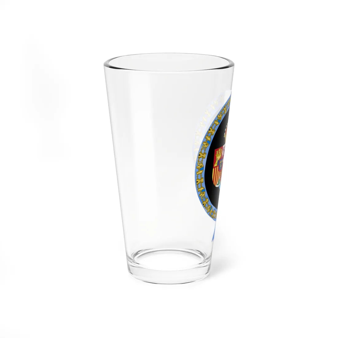 Coat of Arms of Sofía Queen of Spain Order of the Elephant Variant (Denmark) (Coat of Arms) Pint Glass 16oz - Go Mug Yourself