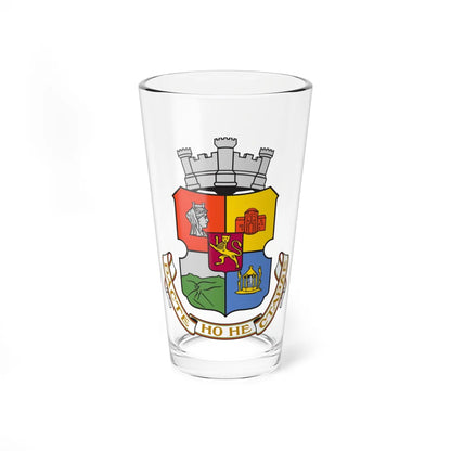 Coat of arms of Sofia 1911-1928 (Bulgaria) (Coat of Arms) Pint Glass 16oz 16oz - Go Mug Yourself