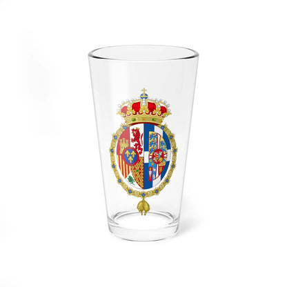 Coat of arms of Sofia Queen of Spain Golden Fleece (Denmark) (Coat of Arms) Pint Glass 16oz 16oz - Go Mug Yourself