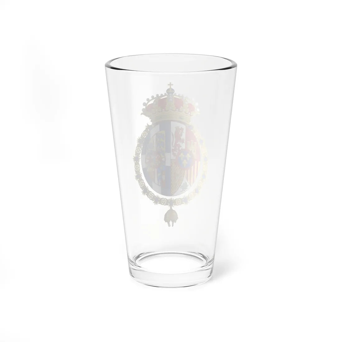 Coat of arms of Sofia Queen of Spain Golden Fleece (Denmark) (Coat of Arms) Pint Glass 16oz - Go Mug Yourself