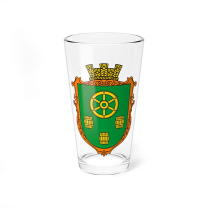 Coat of Arms of Solianuvatka (Ukraine) (Coat of Arms) Pint Glass 16oz 16oz - Go Mug Yourself
