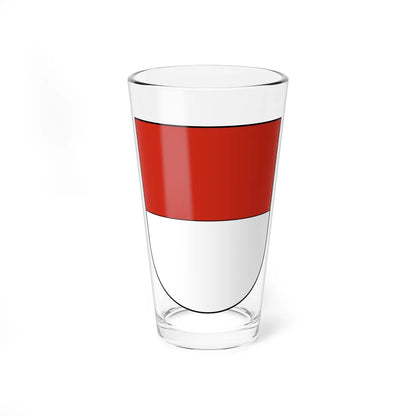 Coat of arms of Solothurn (Switzerland) (Coat of Arms) Pint Glass 16oz 16oz - Go Mug Yourself