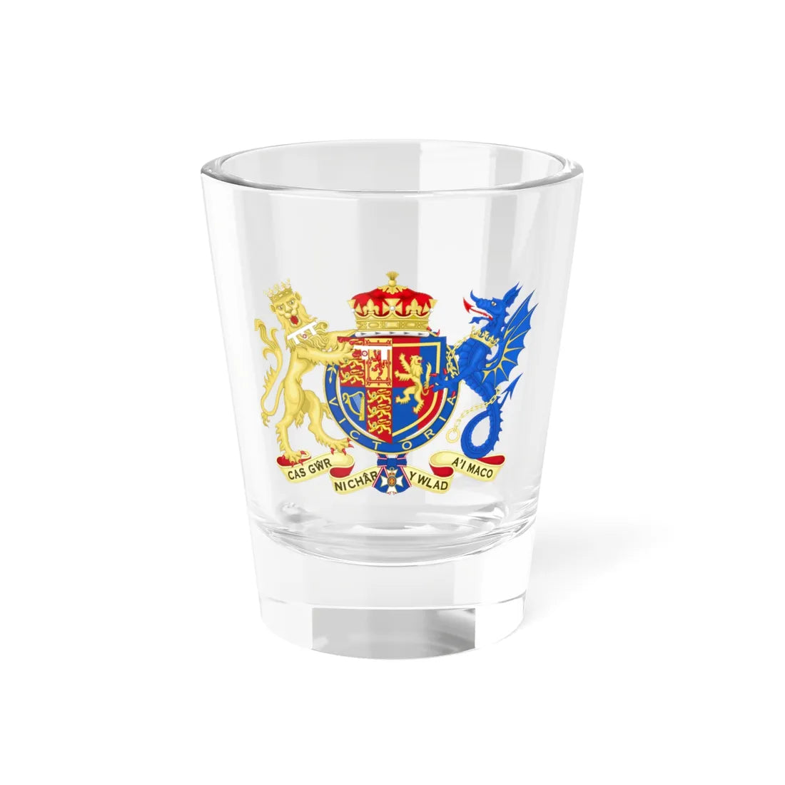 Coat of Arms of Sophie Duchess of Edinburgh (United Kingdom) (Coat of Arms) Shot Glass 1.5oz 1.5oz - Go Mug Yourself