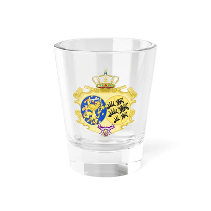 Coat of Arms of Sophie Queen of the Netherlands Order of Maria Luisa (Germany) (Coat of Arms) Shot Glass 1.5oz 1.5oz - Go Mug Yourself