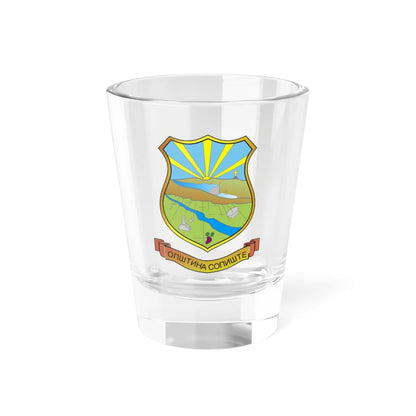 Coat of arms of Sopište Municipality (North Macedonia) (Coat of Arms) Shot Glass 1.5oz 1.5oz - Go Mug Yourself