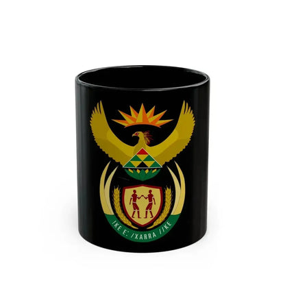 Coat of arms of South Africa - Black Coffee Mug 11oz - Go Mug Yourself