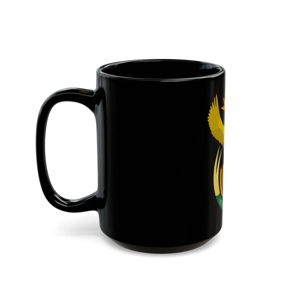 Coat of arms of South Africa - Black Coffee Mug-Go Mug Yourself