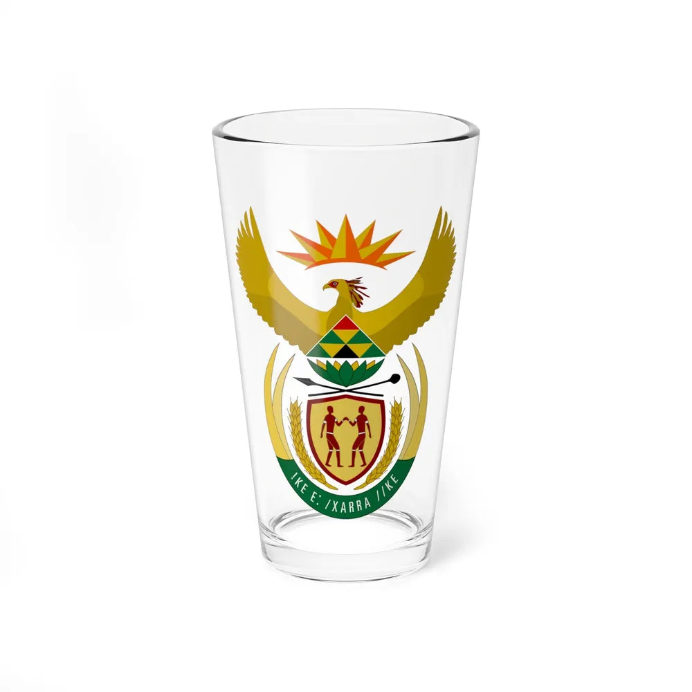 Coat of arms of South Africa - Pint Glass 16oz-16oz-Go Mug Yourself