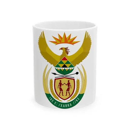 Coat of arms of South Africa - White Coffee Mug 11oz - Go Mug Yourself