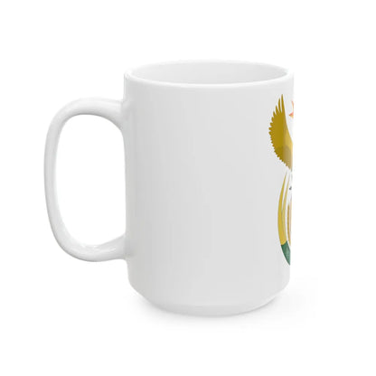 Coat of arms of South Africa - White Coffee Mug-Go Mug Yourself