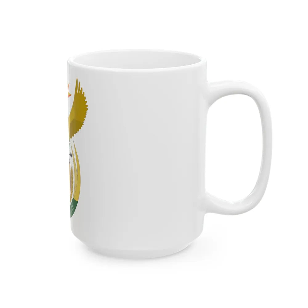 Coat of arms of South Africa - White Coffee Mug-Go Mug Yourself