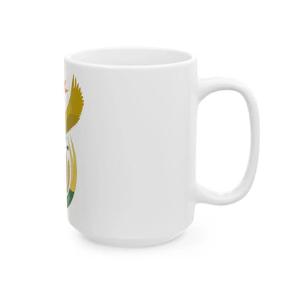 Coat of arms of South Africa - White Coffee Mug-Go Mug Yourself