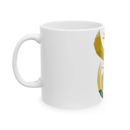 Coat of arms of South Africa - White Coffee Mug-Go Mug Yourself