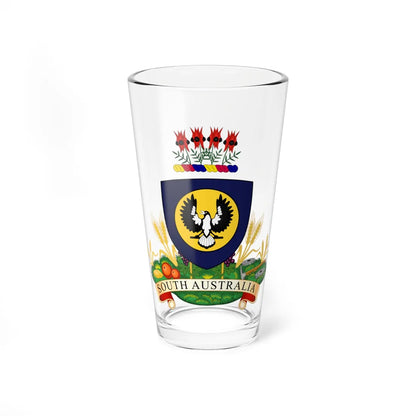 Coat of arms of South Australia (Australia) (Coat of Arms) Pint Glass 16oz 16oz - Go Mug Yourself