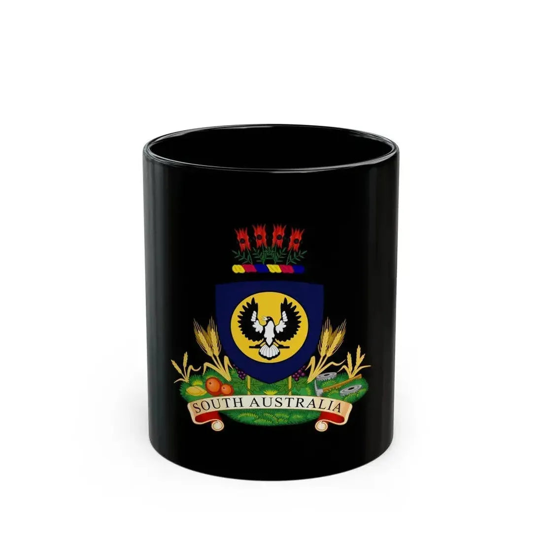 Coat of arms of South Australia - Black Coffee Mug 11oz - Go Mug Yourself