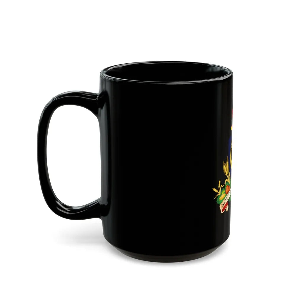 Coat of arms of South Australia - Black Coffee Mug-Go Mug Yourself