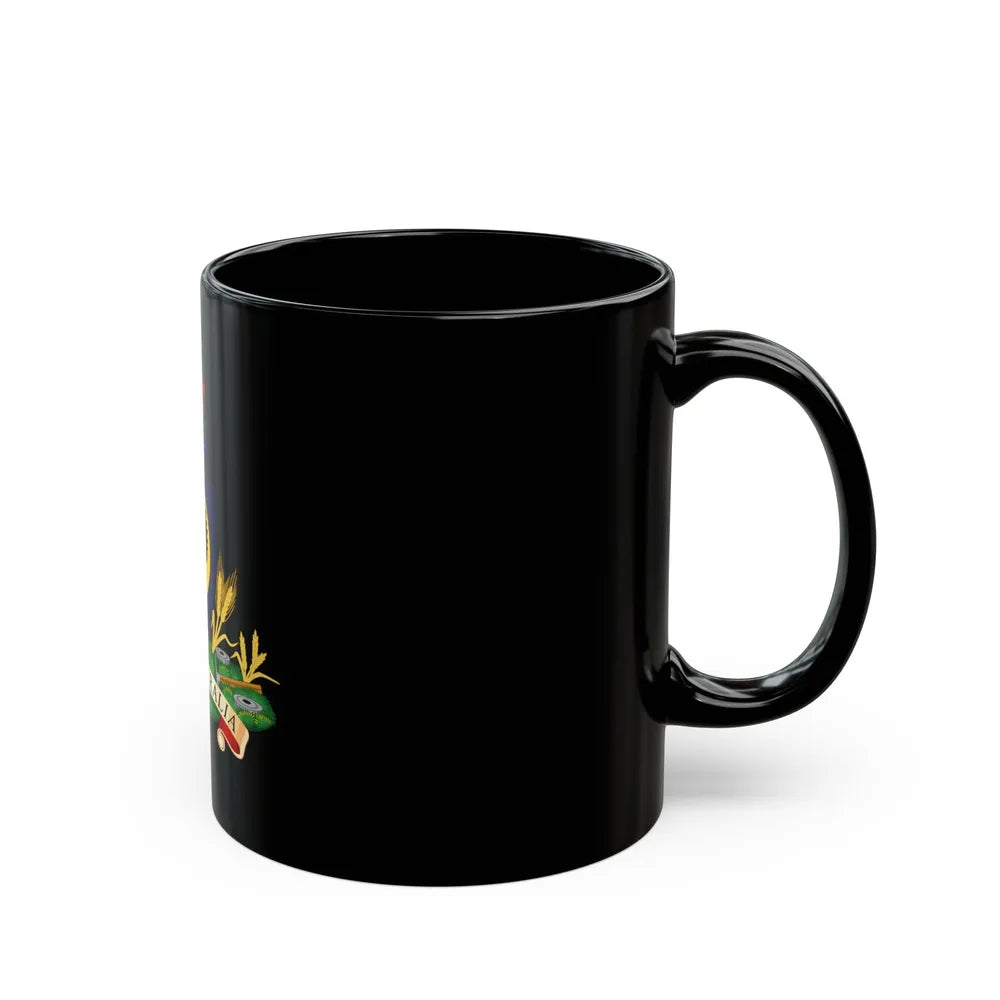 Coat of arms of South Australia - Black Coffee Mug-Go Mug Yourself