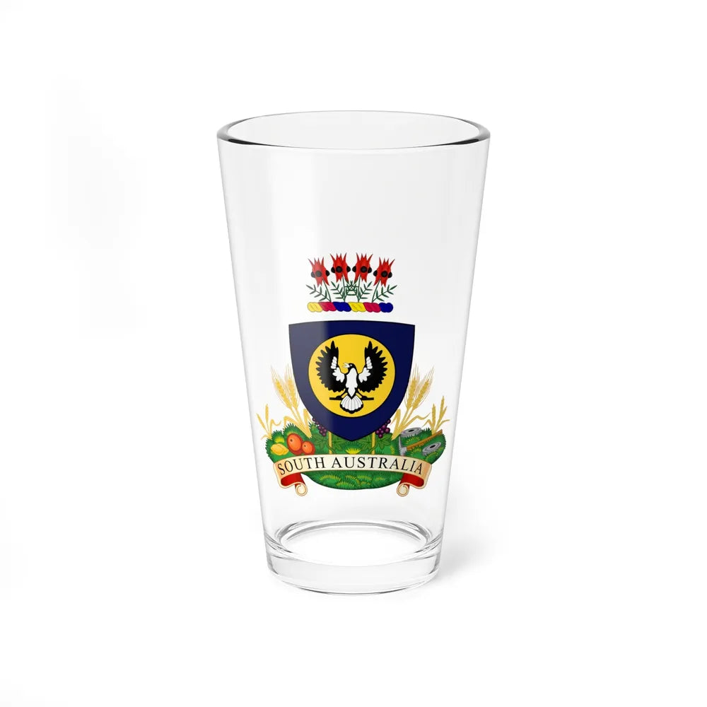 Coat of arms of South Australia - Pint Glass 16oz-16oz-Go Mug Yourself